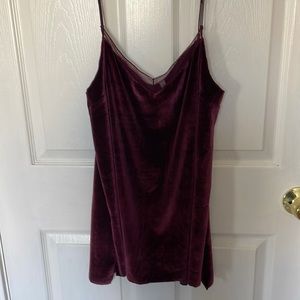 Free people velvet mini dress or long tank